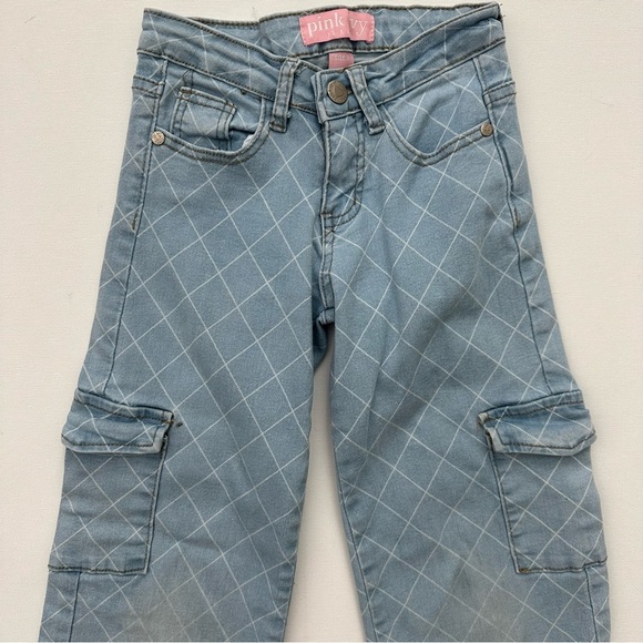 Girls Wide Leg Cargo Jeans Size 7 - Picture 3 of 15
